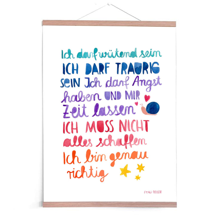 Print A3 *Affirmation (Ich darf...)
