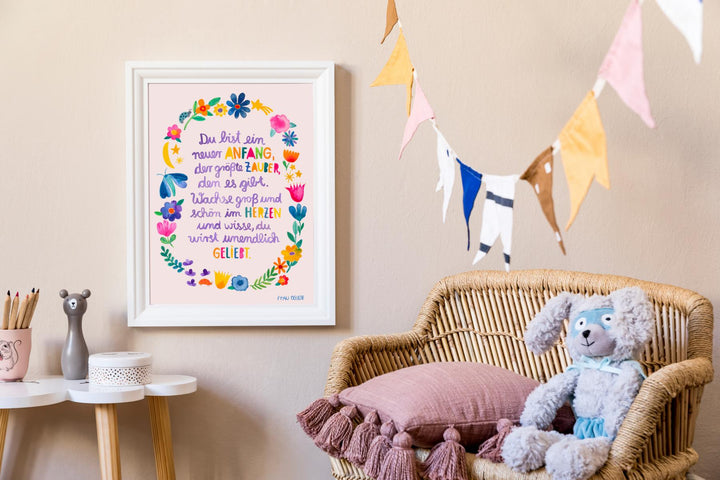 Print A4 *Baby* (Blumen)