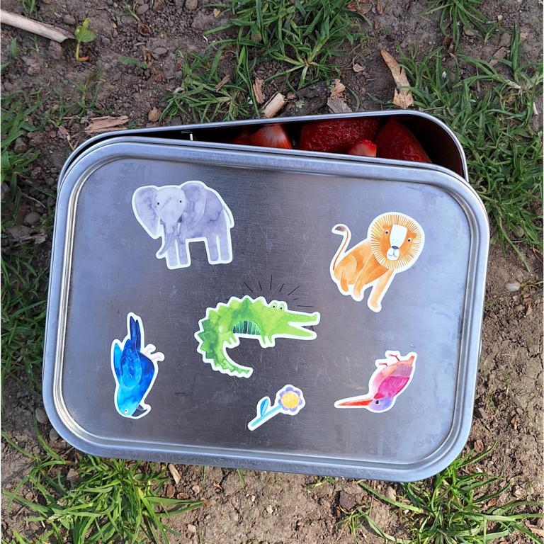 Spülmaschinenfeste Sticker *Wilde Tiere*