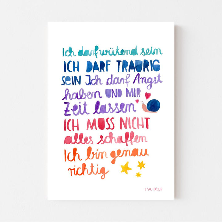 Print A3 *Affirmation (Ich darf...)