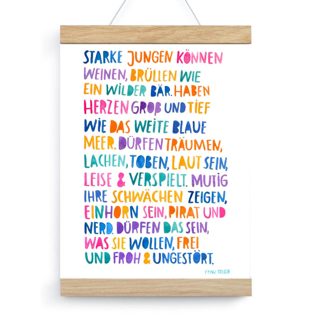 Print A4 *Starke Jungen*