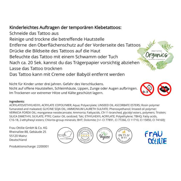 Kindertattoos *Schulkind*