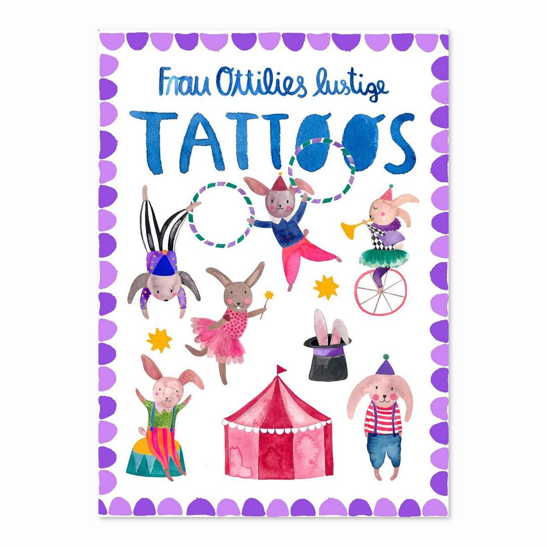 Kindertattoos *Hasen im Zirkus*