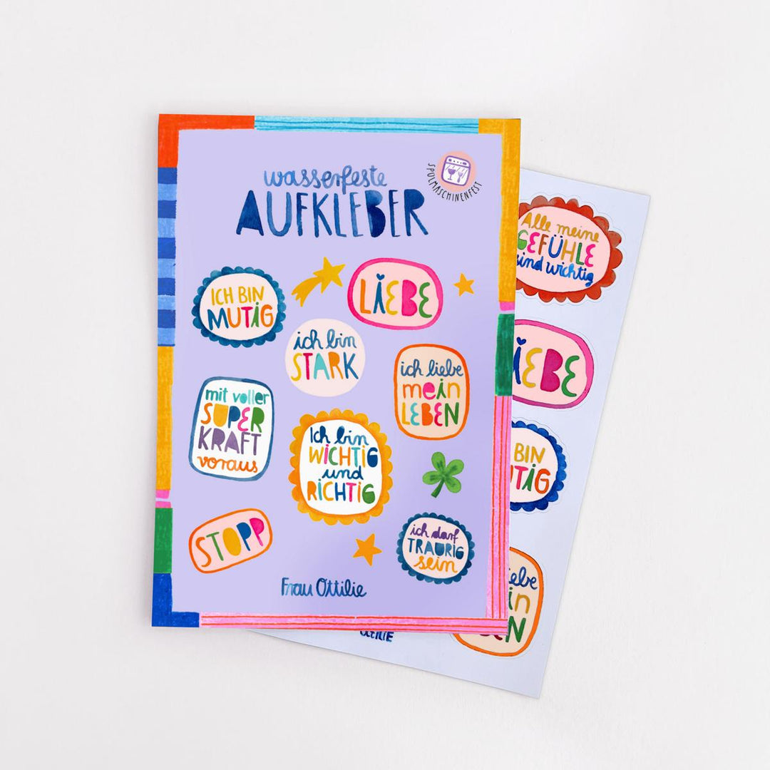 Spülmaschinenenfeste Sticker *Affirmationen*