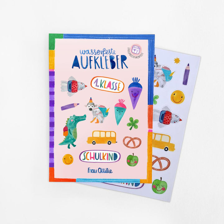 Spülmaschinenenfeste Sticker *Einschulung*