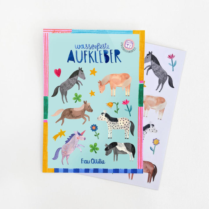 Spülmaschinenenfeste Sticker *Pferde*