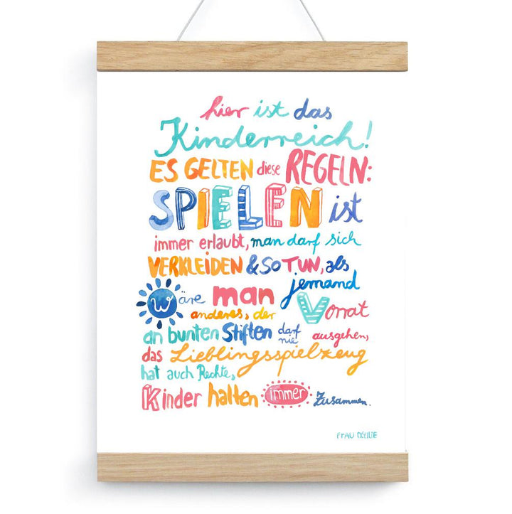 Posterleiste 21cm (für DIN A4 Hochformat)